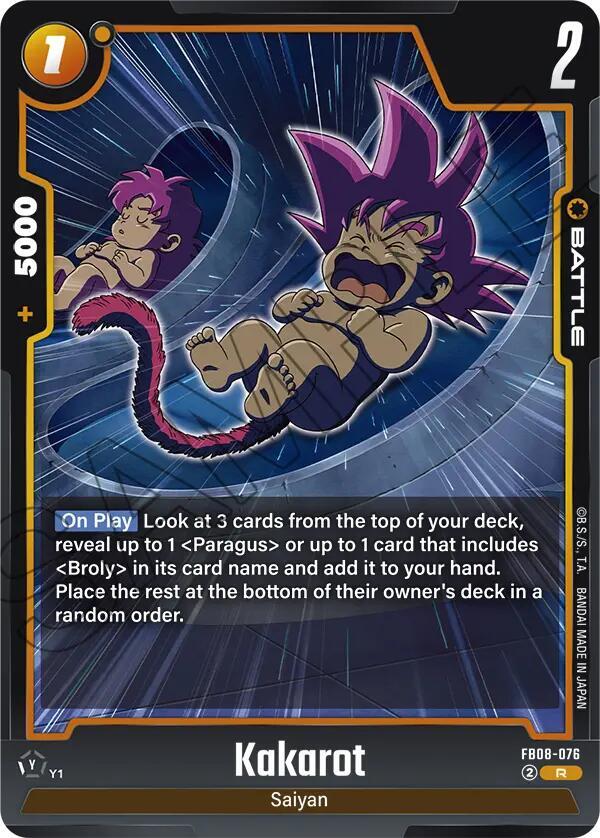 Dragon Ball Super: Fusion World Saiyan's Pride Kakarot - FB08-076 FB08-076 Rare Near Mint Holofoil