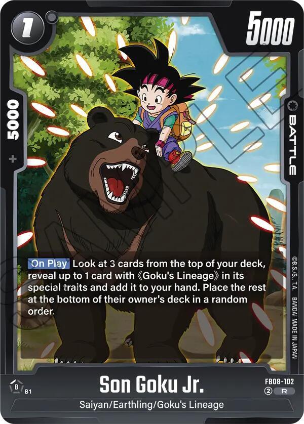 Dragon Ball Super: Fusion World Saiyan's Pride Son Goku Jr. - FB08-102 FB08-102 Rare Near Mint Holofoil