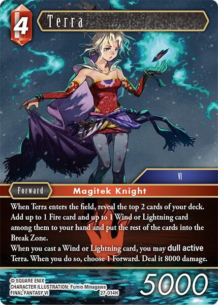 Final Fantasy TCG Journey of Discovery Terra 27-014H Hero Near Mint
