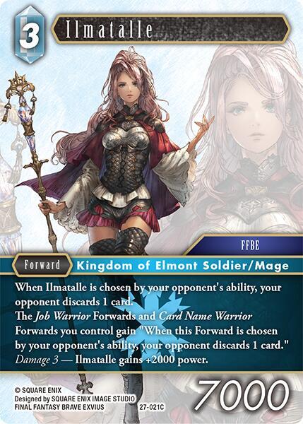 Final Fantasy TCG Journey of Discovery Ilmatalle 27-021C Common Near Mint