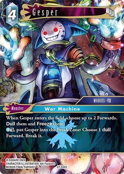 Final Fantasy TCG Journey of Discovery Gesper 27-026C Common Near Mint