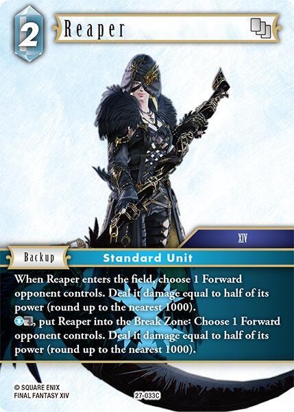Final Fantasy TCG Journey of Discovery Reaper 27-033C Common Near Mint