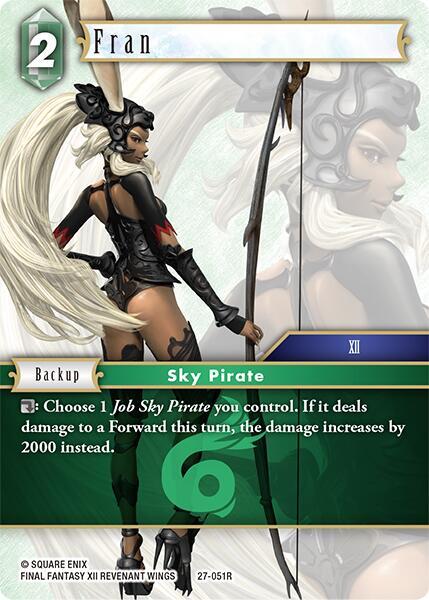 Final Fantasy TCG Journey of Discovery Fran 27-051R Rare Near Mint