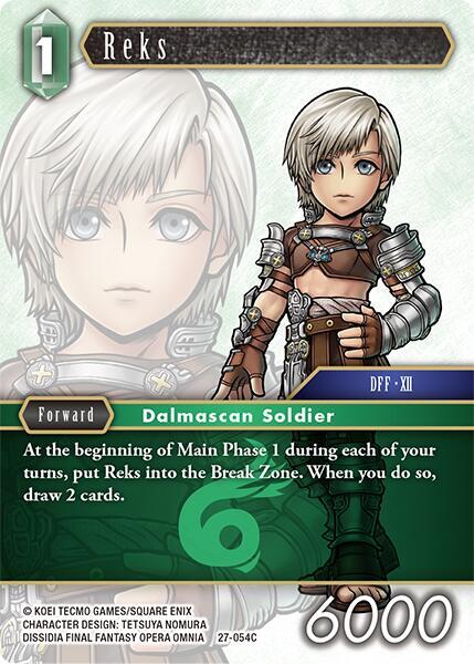 Final Fantasy TCG Journey of Discovery Reks 27-054C Common Near Mint