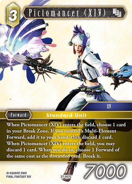 Final Fantasy TCG Journey of Discovery Pictomancer (XIV) 27-067C Rare Near Mint