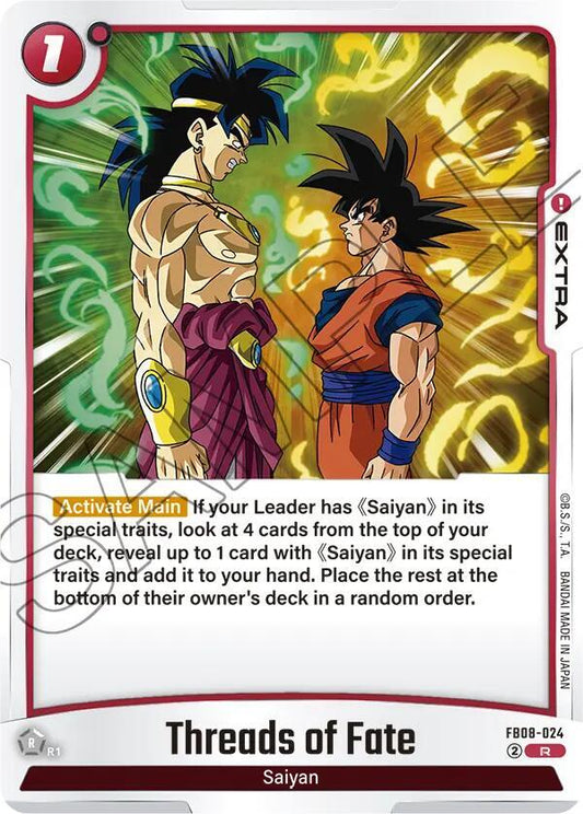 Dragon Ball Super: Fusion World Saiyan's Pride Threads of Fate FB08-024 Rare Near Mint Holofoil