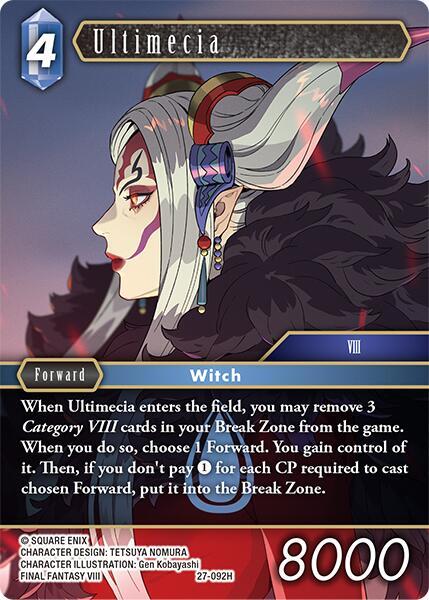 Final Fantasy TCG Journey of Discovery Ultimecia 27-092H Hero Near Mint