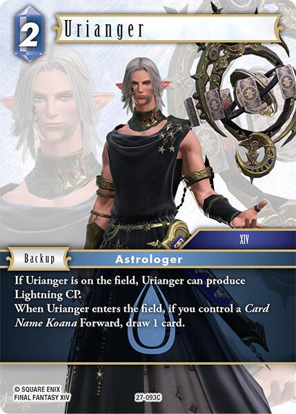 Final Fantasy TCG Journey of Discovery Urianger 27-093C Common Near Mint