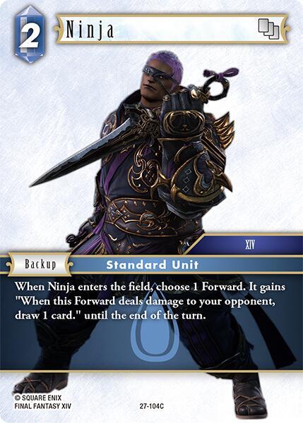 Final Fantasy TCG Journey of Discovery Ninja 27-104C Common Near Mint