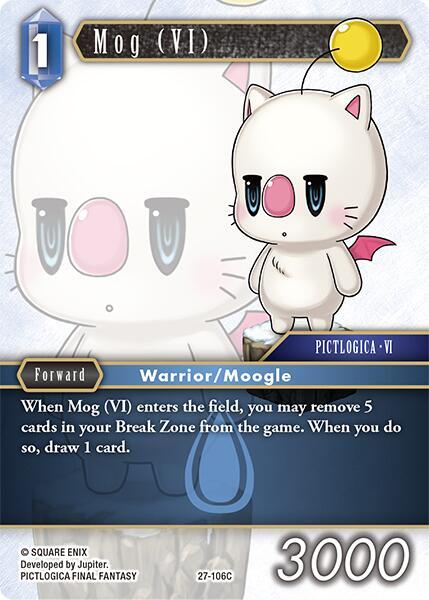 Final Fantasy TCG Journey of Discovery Mog (VI) 27-106C Common Near Mint Foil