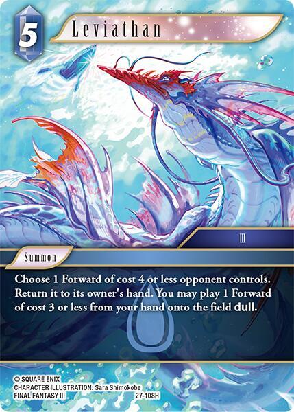 Final Fantasy TCG Journey of Discovery Leviathan 27-108H Hero Near Mint