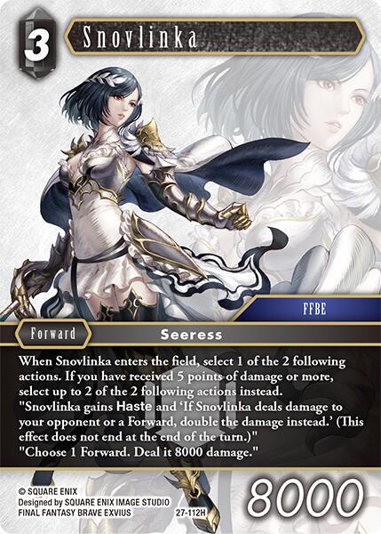 Final Fantasy TCG Journey of Discovery Snovlinka 27-112H Rare Near Mint