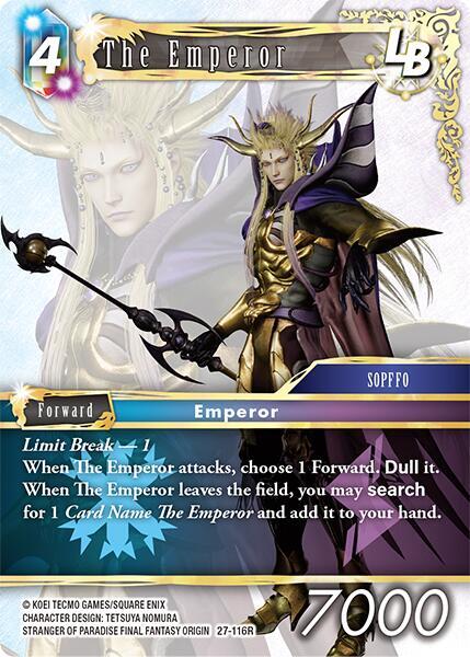 Final Fantasy TCG Journey of Discovery The Emperor LB 27-116R Rare Near Mint Foil