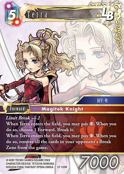 Final Fantasy TCG Journey of Discovery Terra LB 27-120R Rare Near Mint