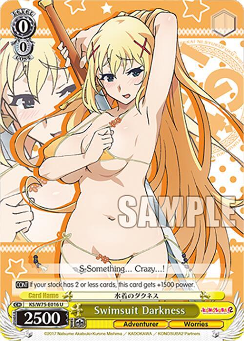 Weiss Schwarz KONOSUBA -God’s blessing on this wonderful world! Re:Edit Swimsuit Darkness KS/W75-E016 Uncommon Near Mint