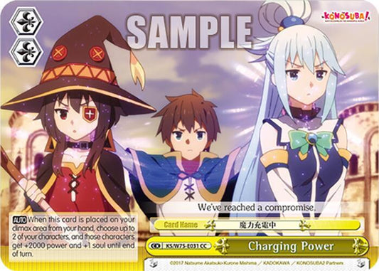 Weiss Schwarz KONOSUBA -God’s blessing on this wonderful world! Re:Edit Charging Power KS/W75-E031 Climax Common Near Mint