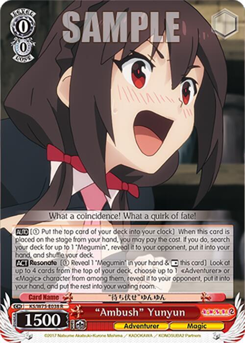 Weiss Schwarz KONOSUBA -God’s blessing on this wonderful world! Re:Edit "Ambush" Yunyun KS/W75-E038 Rare Near Mint