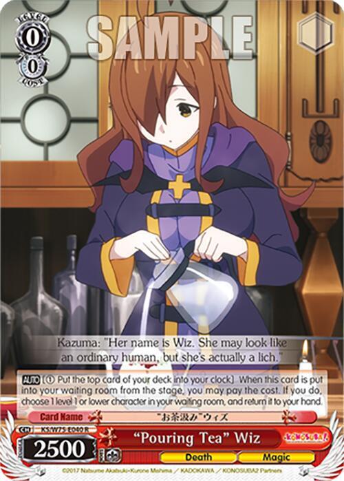 Weiss Schwarz KONOSUBA -God’s blessing on this wonderful world! Re:Edit "Pouring Tea" Wiz KS/W75-E040 Rare Near Mint