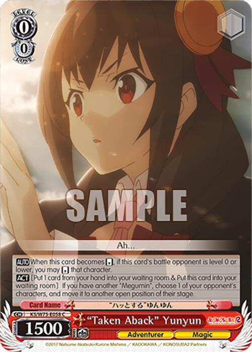 Weiss Schwarz KONOSUBA -God’s blessing on this wonderful world! Re:Edit "Taken Aback" Yunyun KS/W75-E058 Common Near Mint