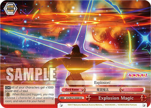 Weiss Schwarz KONOSUBA -God’s blessing on this wonderful world! Re:Edit Explosion Magic KS/W75-E068 Climax Common Near Mint