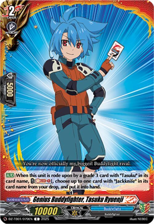 Cardfight Vanguard DZ-TB01: Future Card Buddyfight Genius Buddyfighter, Tasuku Ryuenji DZ-TB01/079EN C Near Mint
