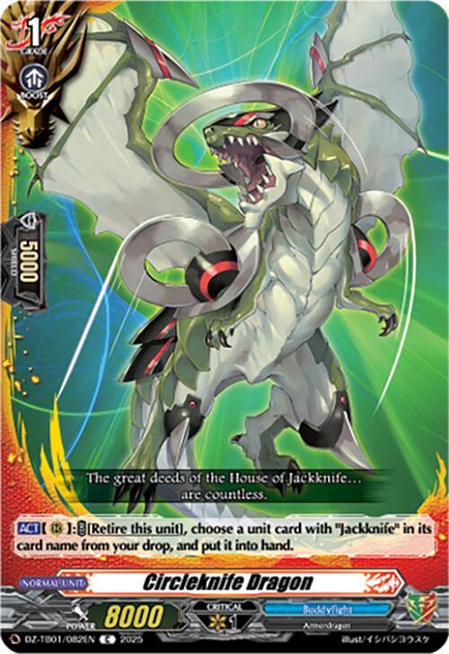 Cardfight Vanguard DZ-TB01: Future Card Buddyfight Circleknife Dragon DZ-TB01/082EN C Near Mint