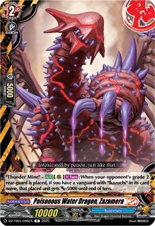 Cardfight Vanguard DZ-TB01: Future Card Buddyfight Poisonous Water Dragon, Zazamera DZ-TB01/096EN C Near Mint