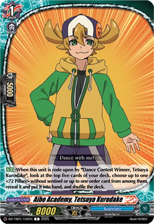 Cardfight Vanguard DZ-TB01: Future Card Buddyfight Aibo Academy, Tetsuya Kurodake DZ-TB01/102EN C Near Mint