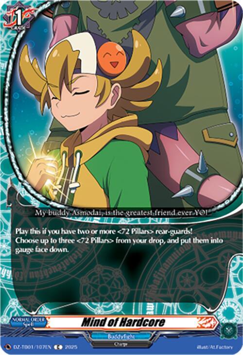 Cardfight Vanguard DZ-TB01: Future Card Buddyfight Mind of Hardcore DZ-TB01/107EN C Near Mint