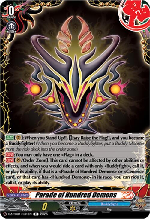Cardfight Vanguard DZ-TB01: Future Card Buddyfight Parade of Hundred Demons DZ-TB01/131EN C Near Mint