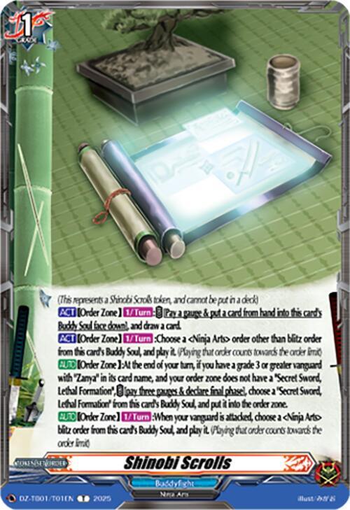 Cardfight Vanguard DZ-TB01: Future Card Buddyfight Shinobi Scrolls DZ-TB01/T01EN T Near Mint