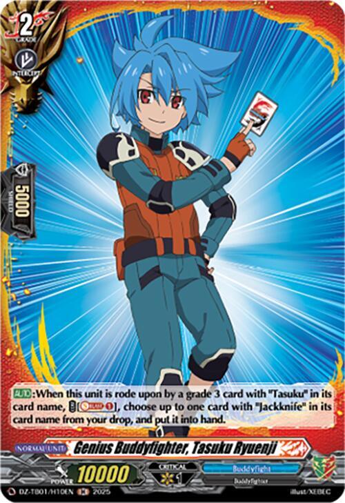Cardfight Vanguard DZ-TB01: Future Card Buddyfight Genius Buddyfighter, Tasuku Ryuenji (H) DZ-TB01/H10EN H Near Mint
