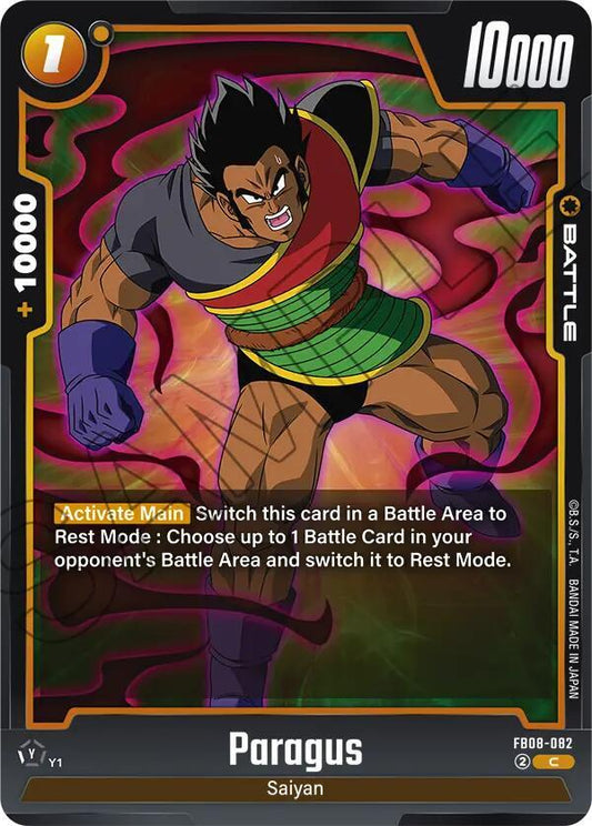 Dragon Ball Super: Fusion World Saiyan's Pride Paragus - FB08-082 FB08-082 Common Near Mint