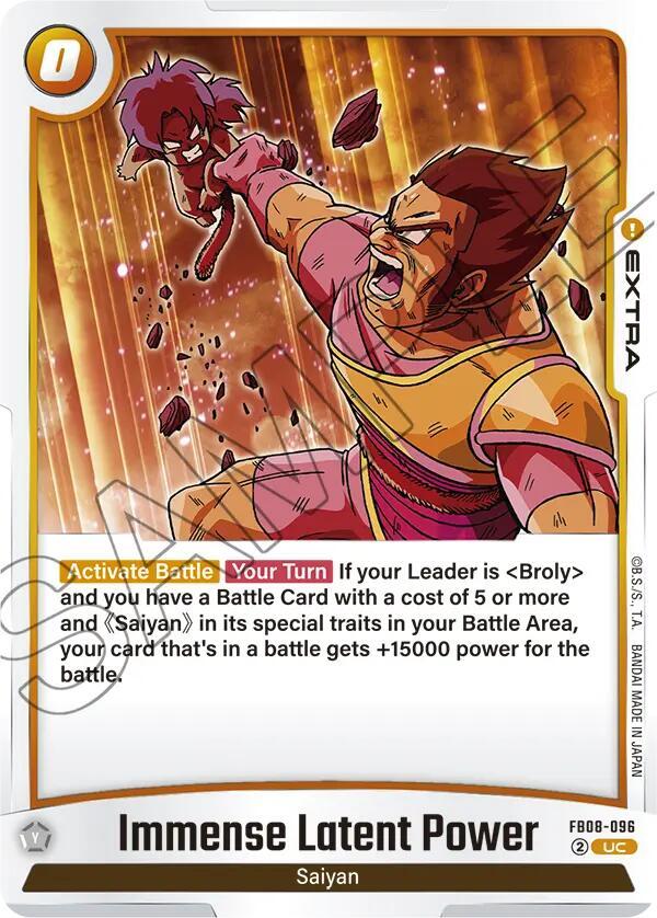 Dragon Ball Super: Fusion World Saiyan's Pride Immense Latent Power FB08-096 Uncommon Near Mint