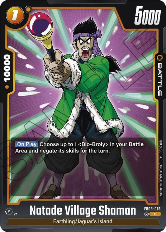 Dragon Ball Super: Fusion World Saiyan's Pride Natade Village Shaman FB08-078 Common Near Mint