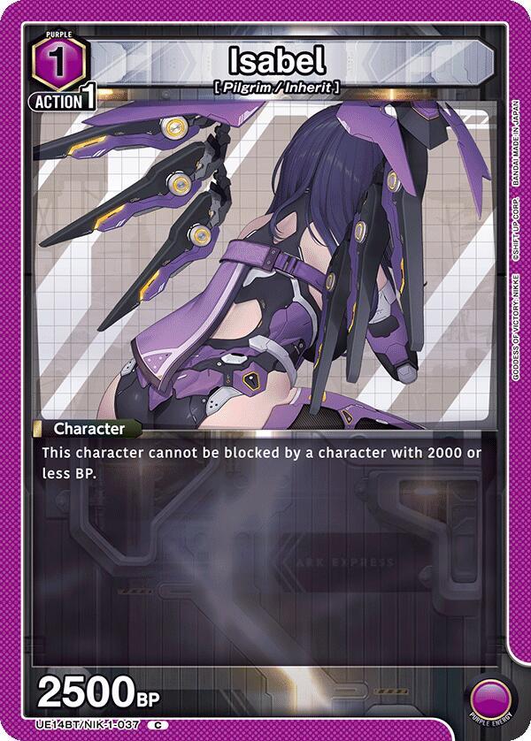 Union Arena UE14BT: GODDESS OF VICTORY: NIKKE Isabel (037) UE14BT/NIK-1-037 Common Near Mint