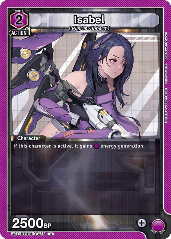 Union Arena UE14BT: GODDESS OF VICTORY: NIKKE Isabel (038) UE14BT/NIK-1-038 Uncommon Near Mint