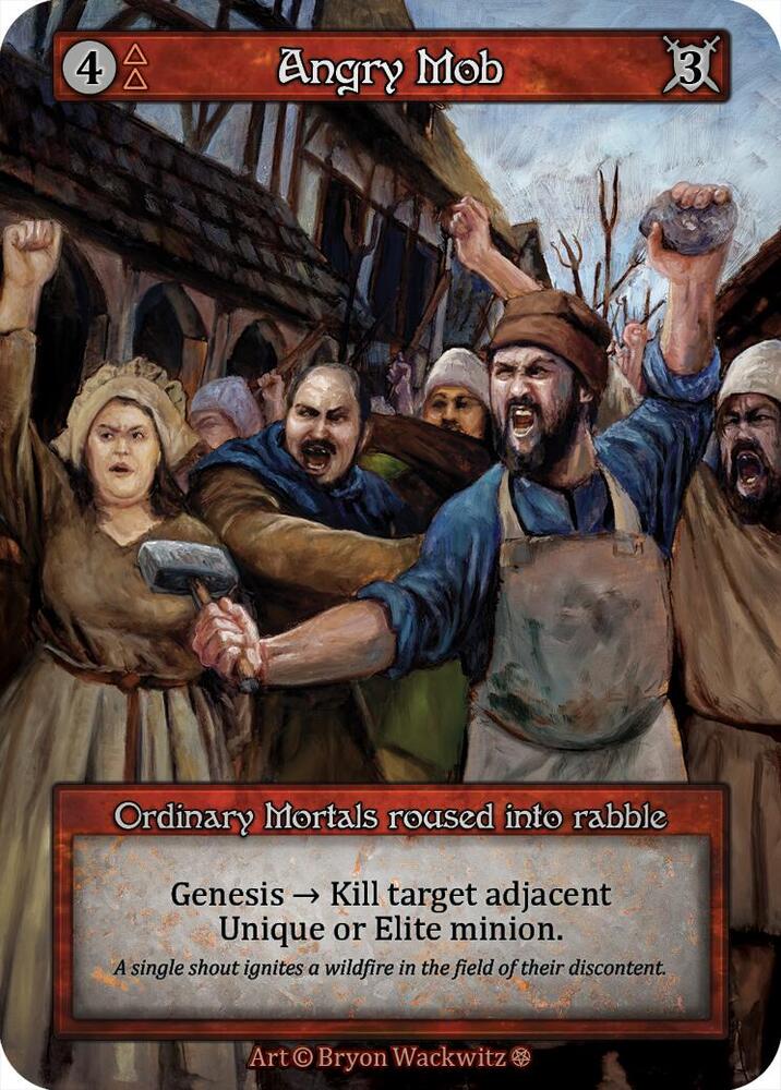Sorcery: Contested Realm Gothic Angry Mob Ordinary Near Mint