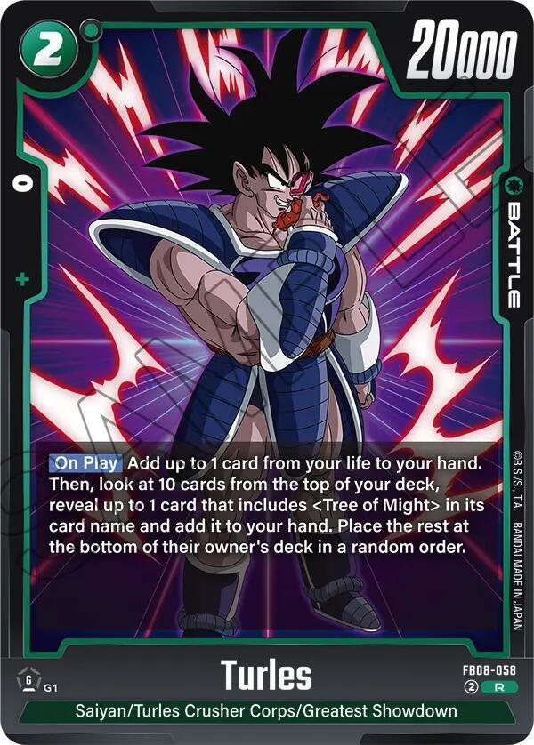 Dragon Ball Super: Fusion World Saiyan's Pride Turles - FB08-058 FB08-058 Rare Near Mint Holofoil