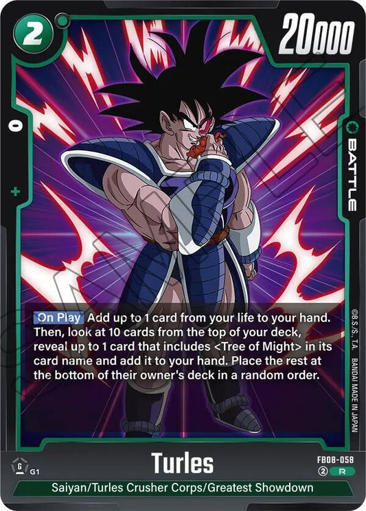 Dragon Ball Super: Fusion World Saiyan's Pride Turles - FB08-058 FB08-058 Rare Near Mint Holofoil