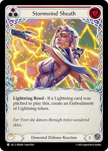 Flesh & Blood TCG Compendium of Rathe Stormwind Sheath PEN209 Common Near Mint