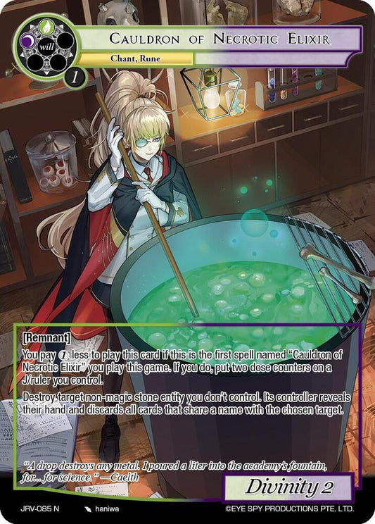 Force of Will Journey to Ravidra Cauldron of Necrotic Elixir JRV-085 N Normal Near Mint