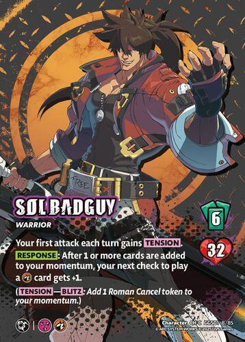 UniVersus GUILTY GEAR -STRIVE- SOL BADGUY GGS01 8/85 Character Common Near Mint Foil