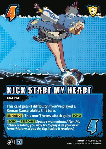 UniVersus GUILTY GEAR -STRIVE- KICK START MY HEART GGS01 9/85 Rare Near Mint Foil