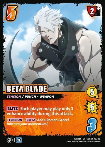 UniVersus GUILTY GEAR -STRIVE- BETA BLADE GGS01 10/85 Uncommon Near Mint
