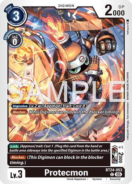 Digimon Card Game Time Stranger Protecmon BT24-053 C Common Near Mint