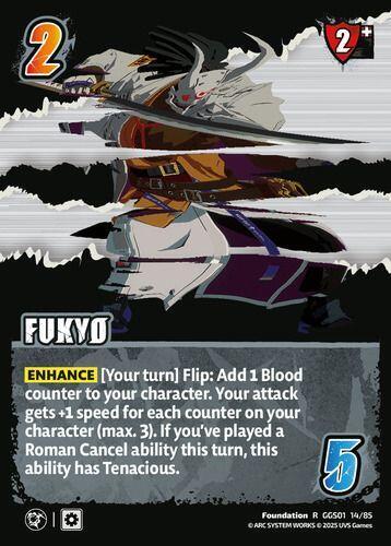 UniVersus GUILTY GEAR -STRIVE- FUKYO GGS01 14/85 Rare Near Mint Foil