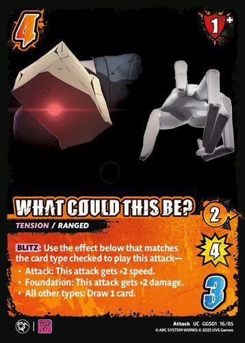 UniVersus GUILTY GEAR -STRIVE- WHAT COULD THIS BE? GGS01 16/85 Uncommon Near Mint