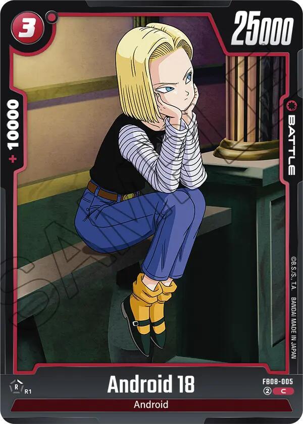 Dragon Ball Super: Fusion World Saiyan's Pride Android 18 FB08-005 Common Near Mint