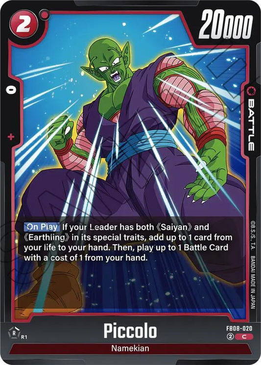 Dragon Ball Super: Fusion World Saiyan's Pride Piccolo - FB08-020 FB08-020 Common Near Mint